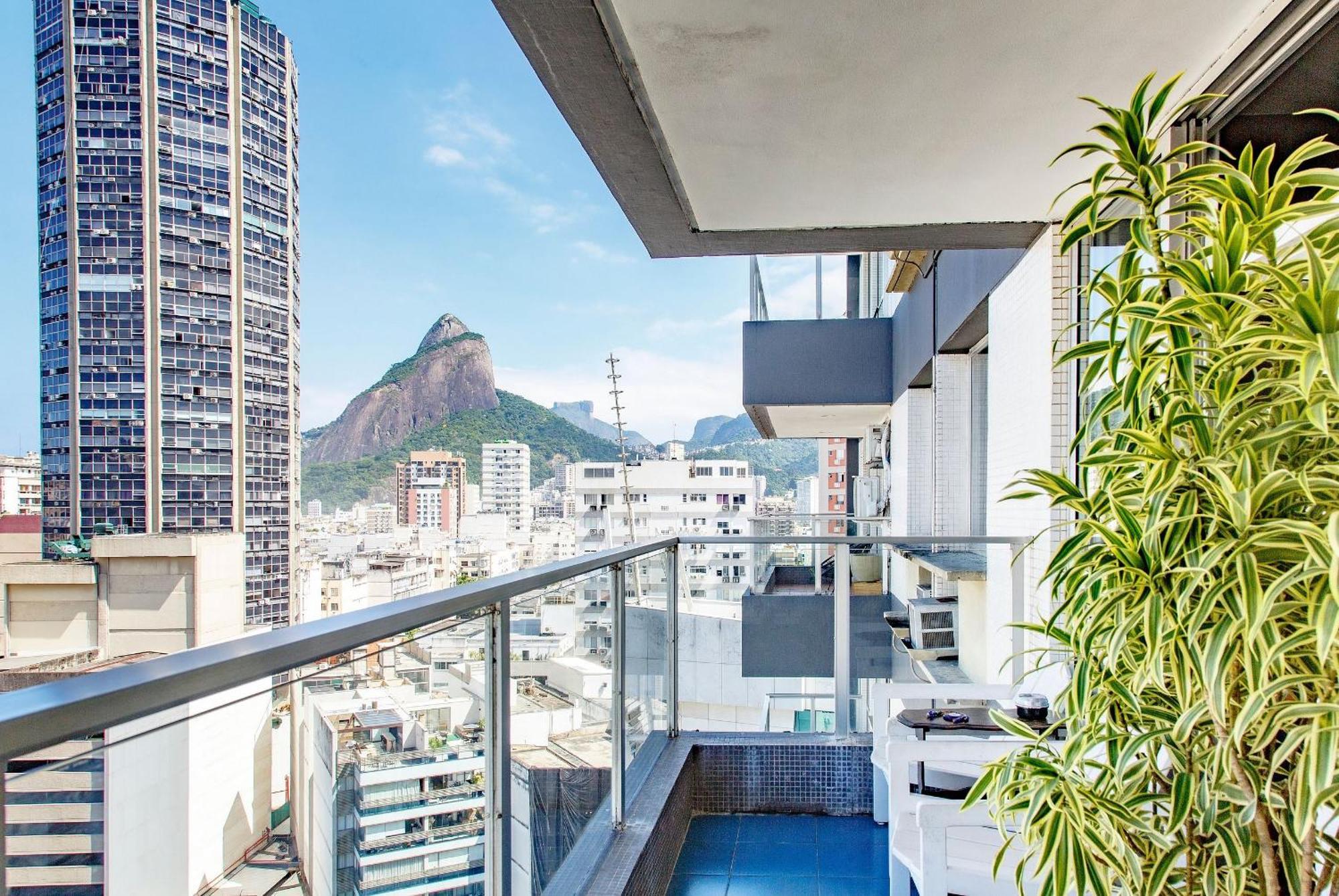 Jumpinbed - Leblon Flat Service - Sala E Quarto Com Varanda E Vista Do Mar. Río de Janeiro Exterior foto