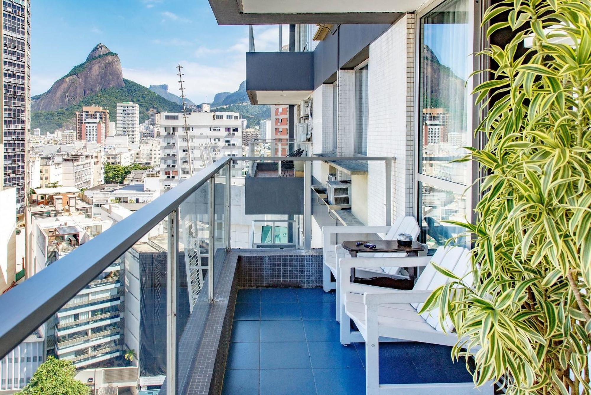 Jumpinbed - Leblon Flat Service - Sala E Quarto Com Varanda E Vista Do Mar. Río de Janeiro Exterior foto